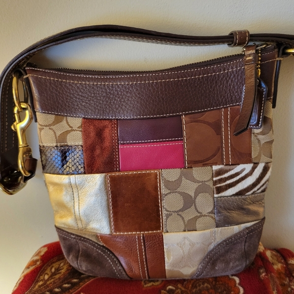 Coach Handbags - Coach Patchwork With Purple lining. Excellent Pre-loved Condition.